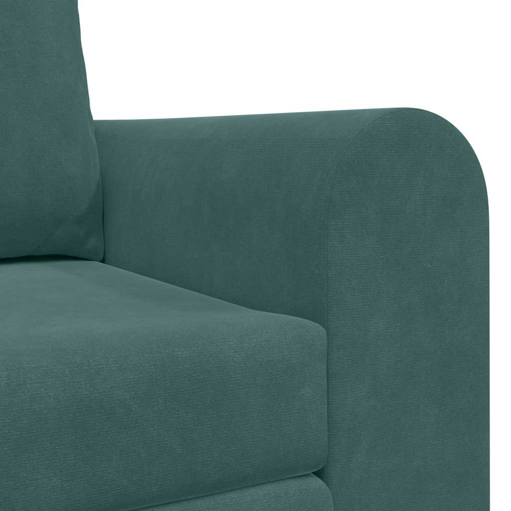 Sofa Bett Dunkelgrün 148 x 71 x 83 cm Samt
