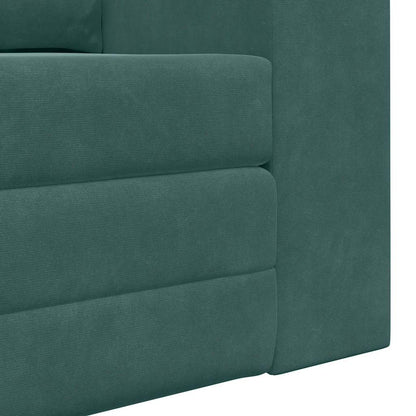 Sofa Bett Dunkelgrün 148 x 71 x 83 cm Samt
