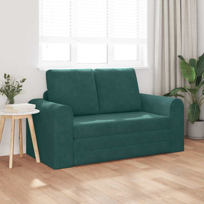 Sofa Bett Dunkelgrün 148 x 71 x 83 cm Samt