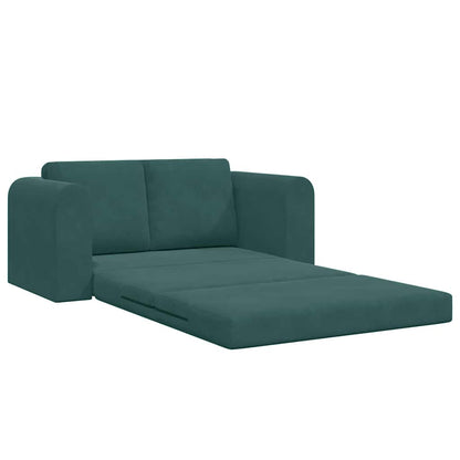 Sofa Bett Dunkelgrün 148 x 71 x 83 cm Samt