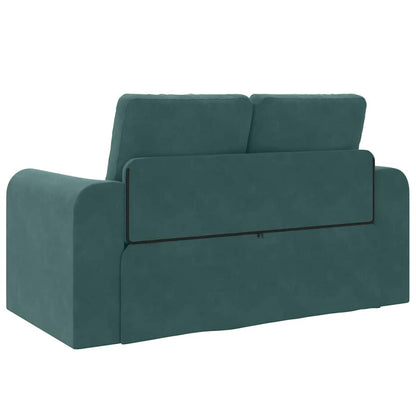 Sofa Bett Dunkelgrün 148 x 71 x 83 cm Samt