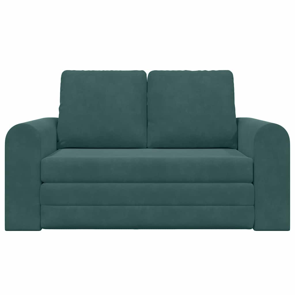 Sofa Bett Dunkelgrün 148 x 71 x 83 cm Samt
