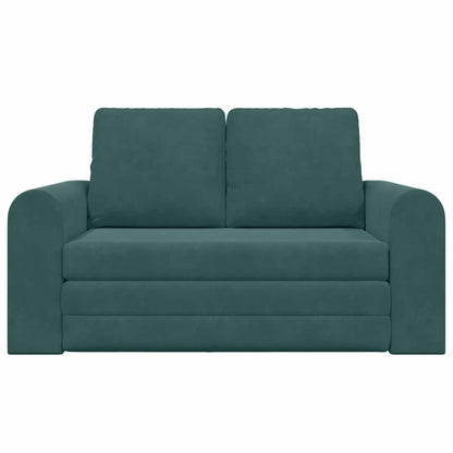 Sofa Bett Dunkelgrün 148 x 71 x 83 cm Samt