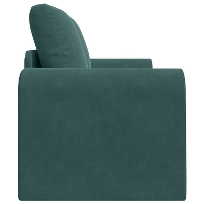 Sofa Bett Dunkelgrün 148 x 71 x 83 cm Samt