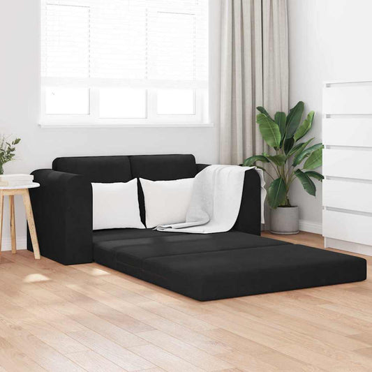 Sofa Bett Schwarz 148 x 71 x 83 cm Samt