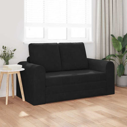 Sofa Bett Schwarz 148 x 71 x 83 cm Samt