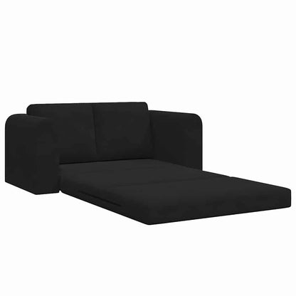 Sofa Bett Schwarz 148 x 71 x 83 cm Samt