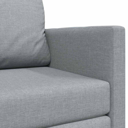 Sofa Bett Hellgrau 124 x 71 x 78 cm Stoff