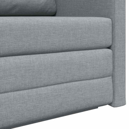 Sofa Bett Hellgrau 124 x 71 x 78 cm Stoff