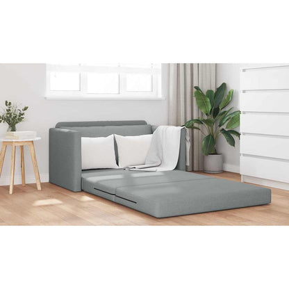 Sofa Bett Hellgrau 124 x 71 x 78 cm Stoff