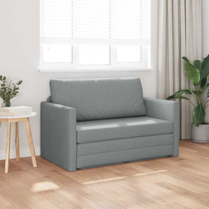 Sofa Bett Hellgrau 124 x 71 x 78 cm Stoff