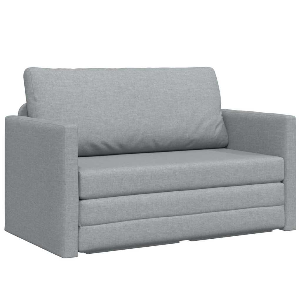 Sofa Bett Hellgrau 124 x 71 x 78 cm Stoff