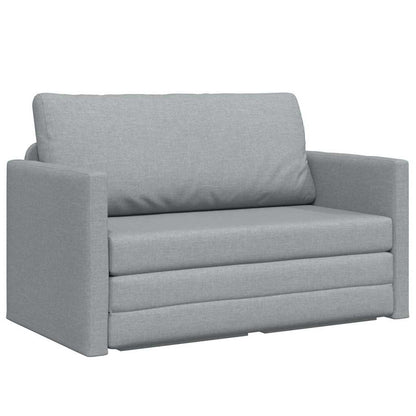 Sofa Bett Hellgrau 124 x 71 x 78 cm Stoff