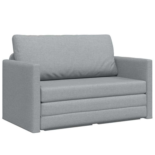 Sofa Bett Hellgrau 124 x 71 x 78 cm Stoff