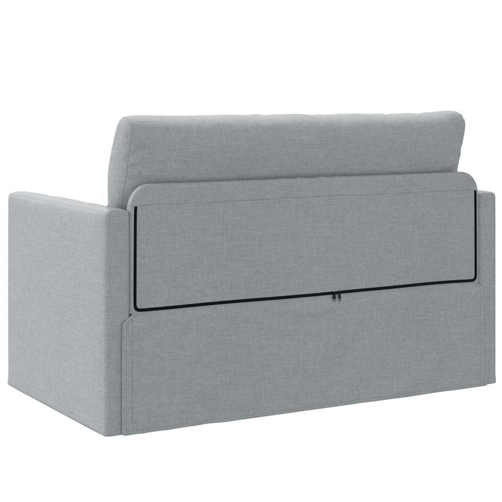 Sofa Bett Hellgrau 124 x 71 x 78 cm Stoff