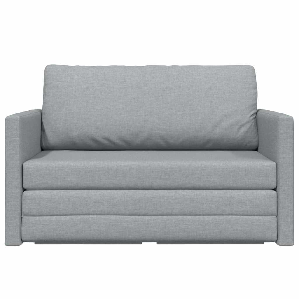 Sofa Bett Hellgrau 124 x 71 x 78 cm Stoff