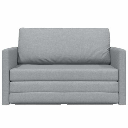 Sofa Bett Hellgrau 124 x 71 x 78 cm Stoff