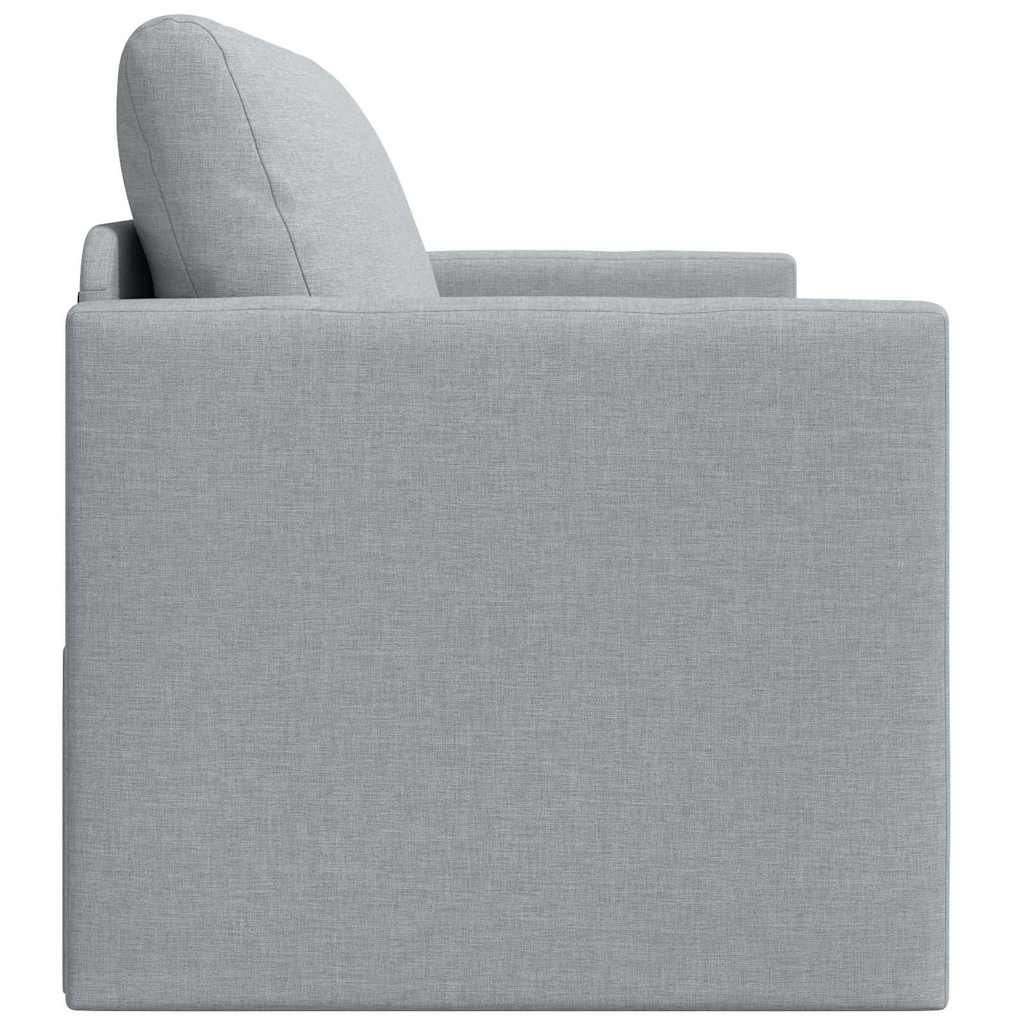 Sofa Bett Hellgrau 124 x 71 x 78 cm Stoff