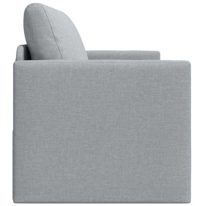 Sofa Bett Hellgrau 124 x 71 x 78 cm Stoff