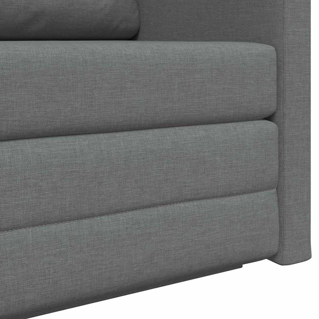 Sofa Bett Dunkelgrau 124 x 71 x 78 cm Stoff
