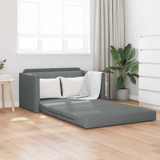 Sofa Bett Dunkelgrau 124 x 71 x 78 cm Stoff