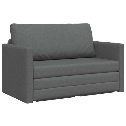 Sofa Bett Dunkelgrau 124 x 71 x 78 cm Stoff