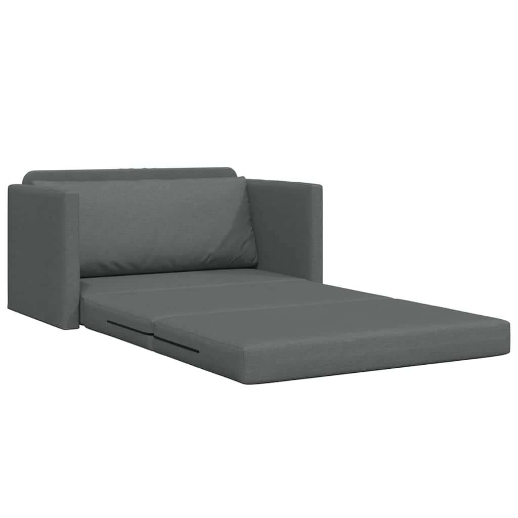 Sofa Bett Dunkelgrau 124 x 71 x 78 cm Stoff