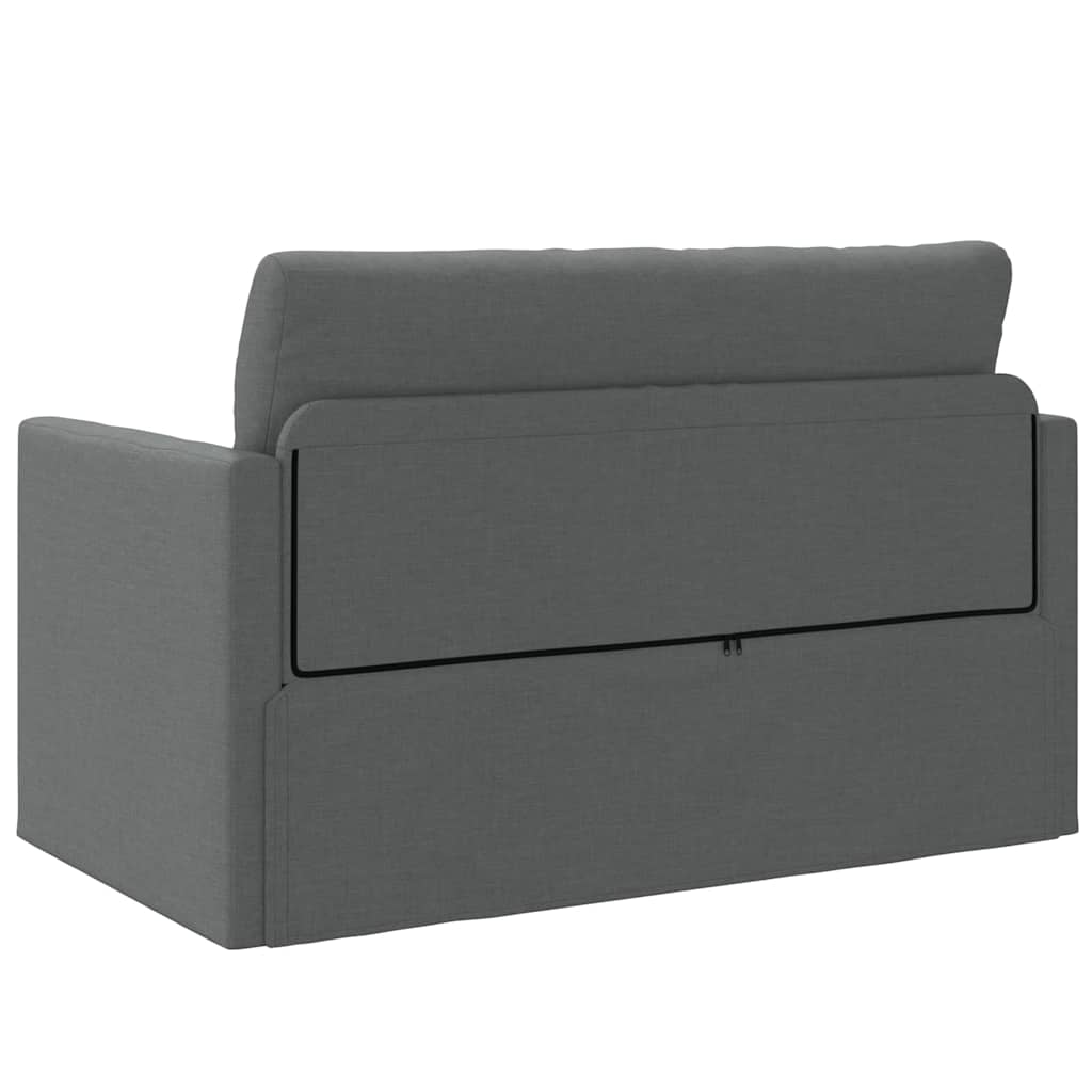 Sofa Bett Dunkelgrau 124 x 71 x 78 cm Stoff