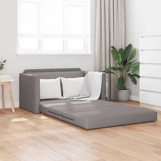 Sofa Bett Taupe 124 x 71 x 78 cm Stoff