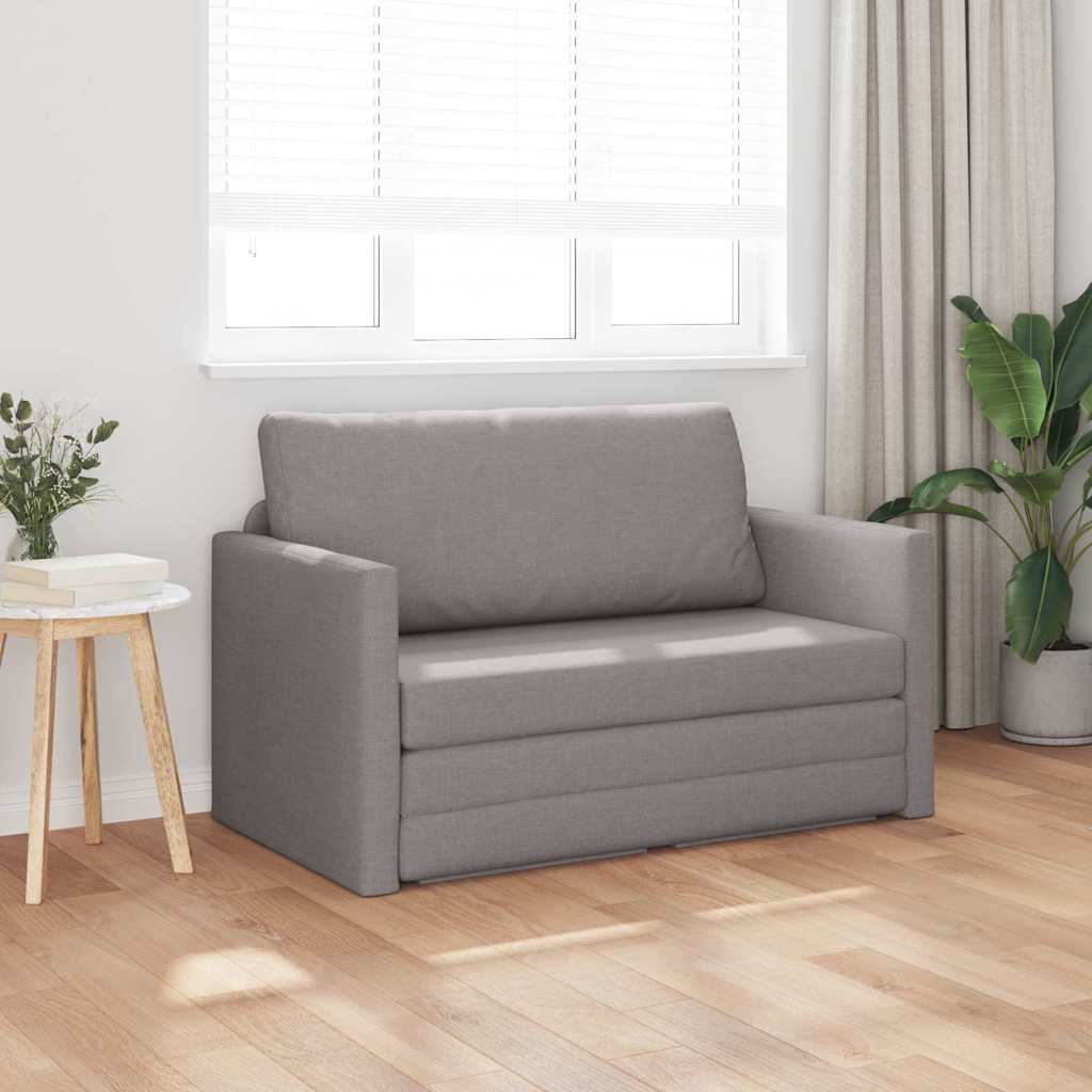 Sofa Bett Taupe 124 x 71 x 78 cm Stoff