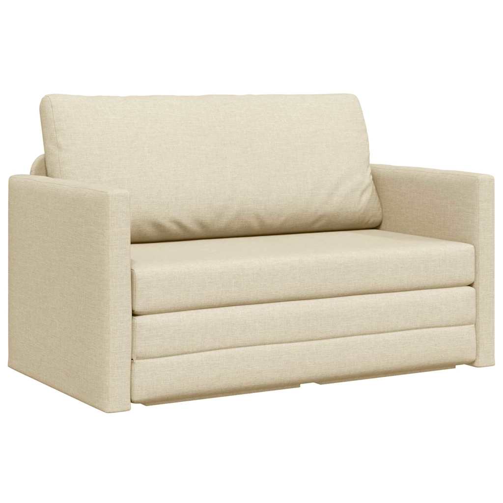 Sofa Bett Creme 124 x 71 x 78 cm Stoff
