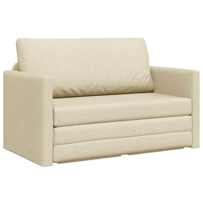 Sofa Bett Creme 124 x 71 x 78 cm Stoff