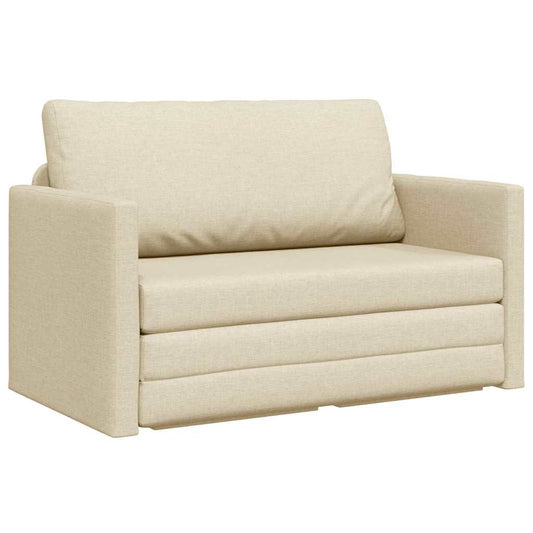 Sofa Bett Creme 124 x 71 x 78 cm Stoff