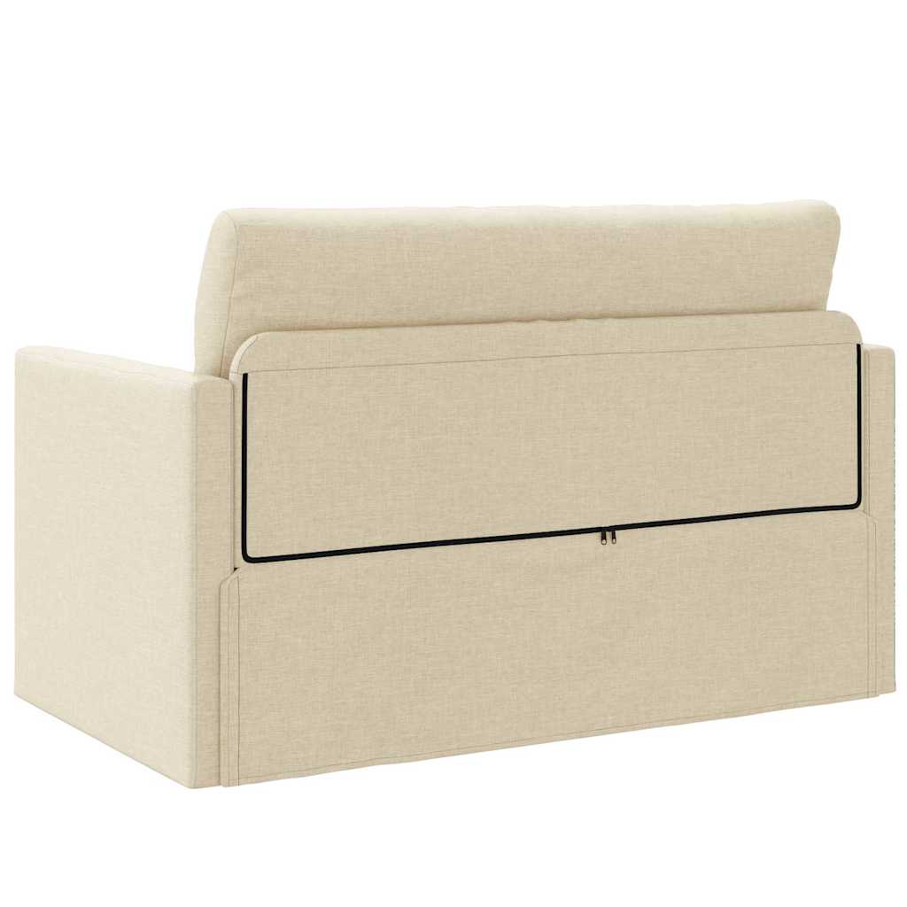 Sofa Bett Creme 124 x 71 x 78 cm Stoff