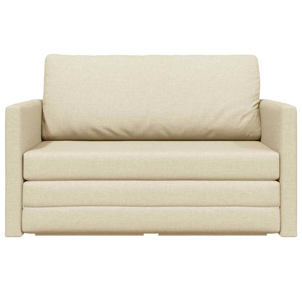 Sofa Bett Creme 124 x 71 x 78 cm Stoff