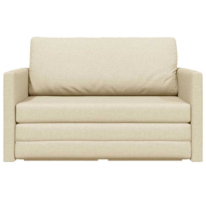 Sofa Bett Creme 124 x 71 x 78 cm Stoff