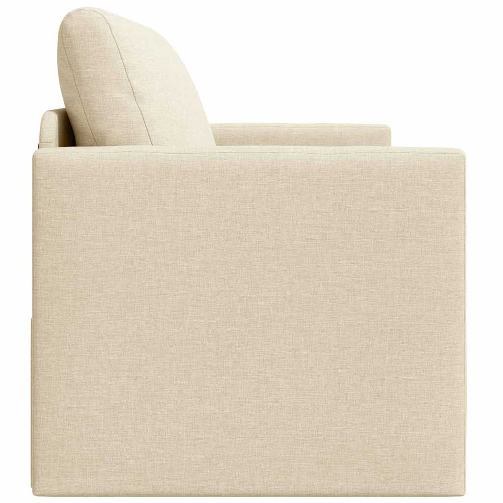 Sofa Bett Creme 124 x 71 x 78 cm Stoff