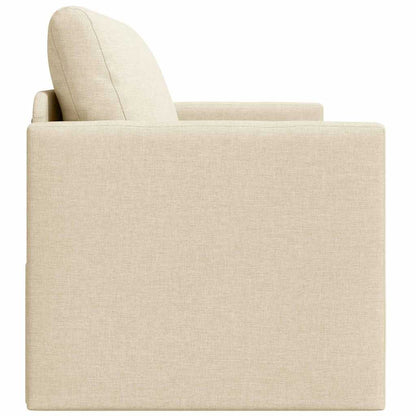 Sofa Bett Creme 124 x 71 x 78 cm Stoff