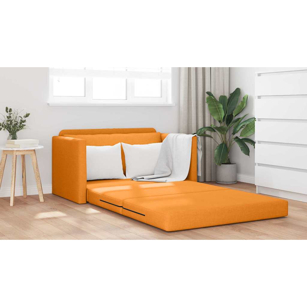 Sofa Bett Dunkelgelb 124 x 71 x 78 cm Stoff