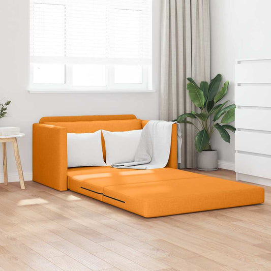 Sofa Bett Dunkelgelb 124 x 71 x 78 cm Stoff
