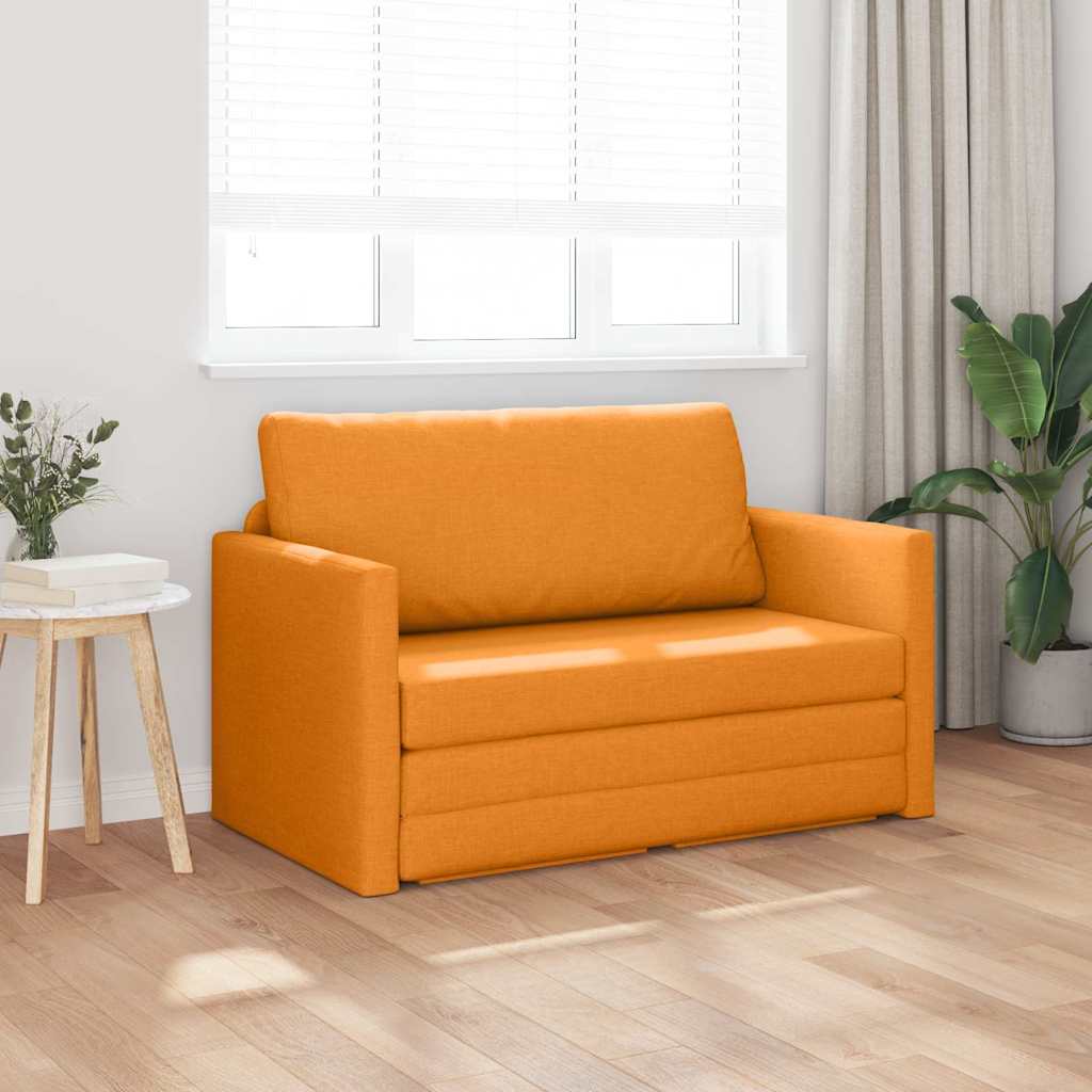Sofa Bett Dunkelgelb 124 x 71 x 78 cm Stoff