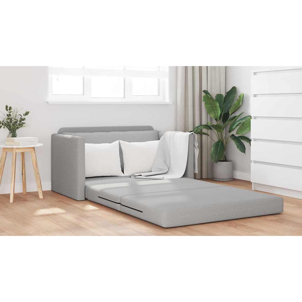 Sofa Bett Wolken-Grau 124 x 71 x 78 cm Stoff