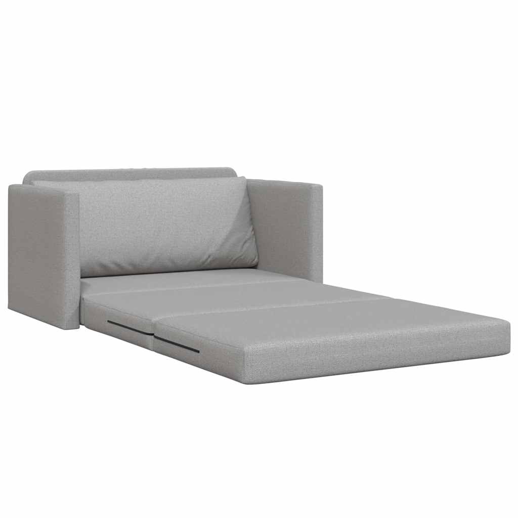 Sofa Bett Wolken-Grau 124 x 71 x 78 cm Stoff