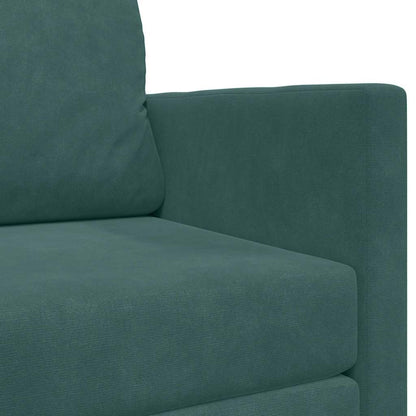 Sofa Bett Dunkelgrün 124 x 204 x 61 cm Samt