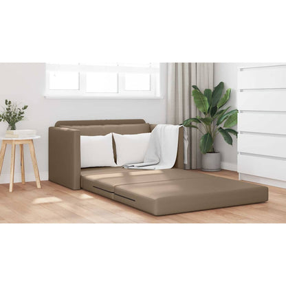 Sofa Bett Cappuccino 124 x 71 x 78 cm Kunstleder