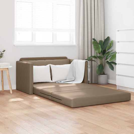 Sofa Bett Cappuccino 124 x 71 x 78 cm Kunstleder