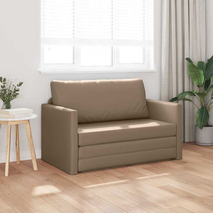 Sofa Bett Cappuccino 124 x 71 x 78 cm Kunstleder