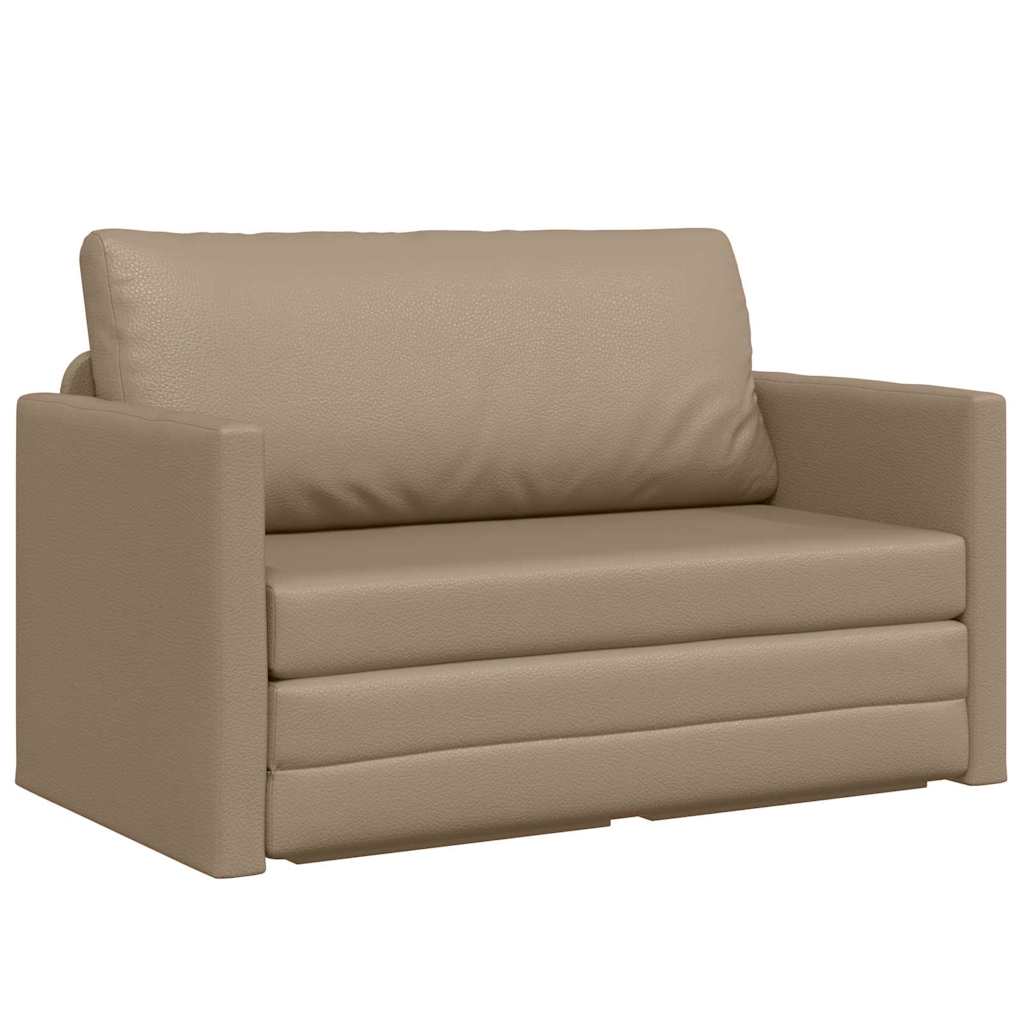 Sofa Bett Cappuccino 124 x 71 x 78 cm Kunstleder