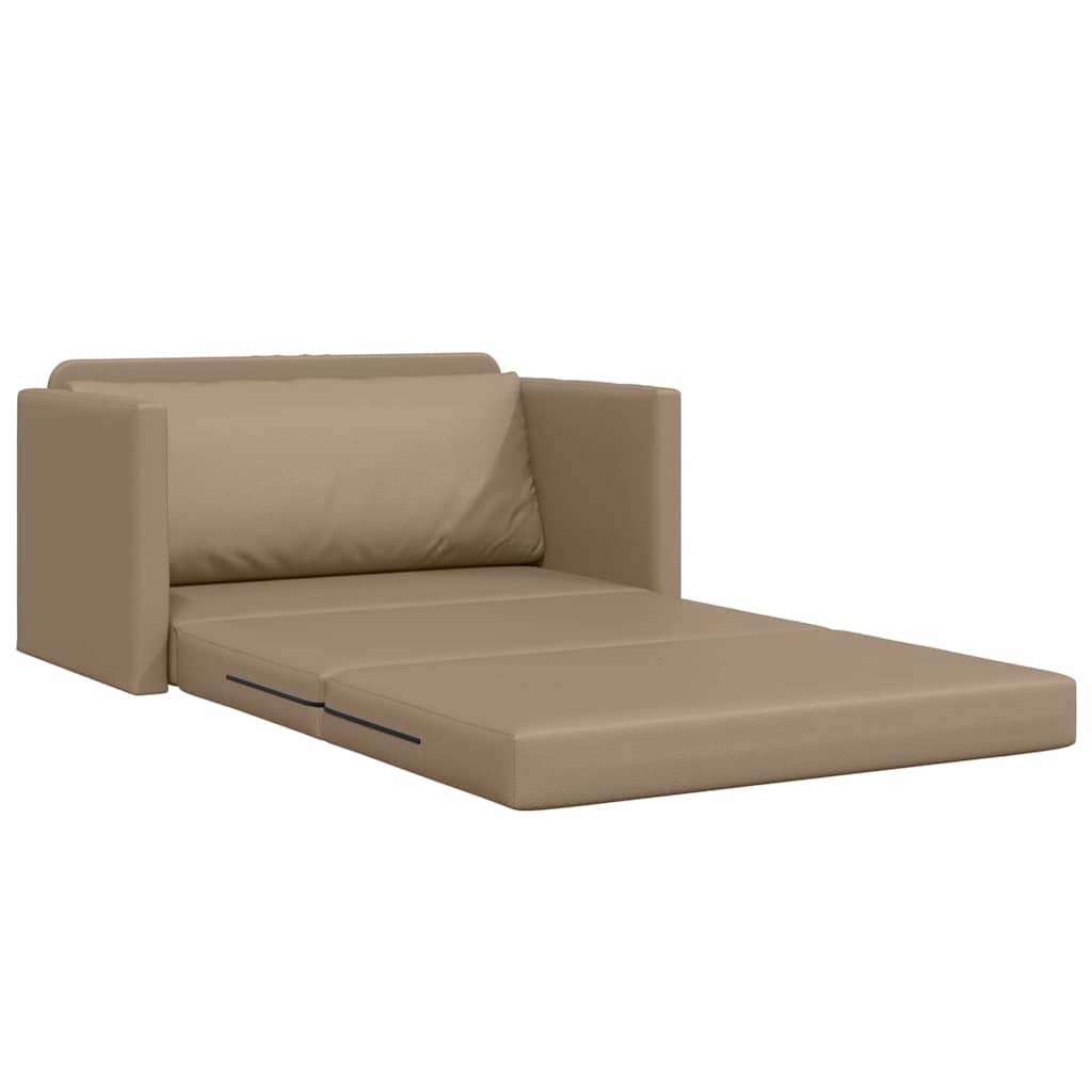 Sofa Bett Cappuccino 124 x 71 x 78 cm Kunstleder