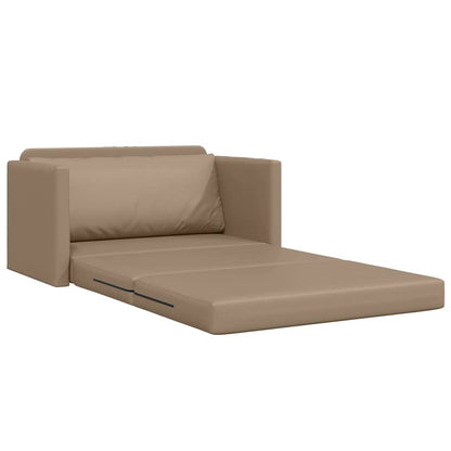 Sofa Bett Cappuccino 124 x 71 x 78 cm Kunstleder